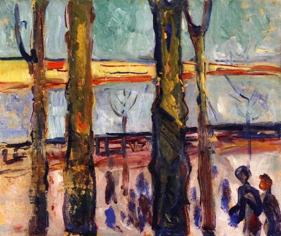 canale a Warnemünde - Edvard Munch