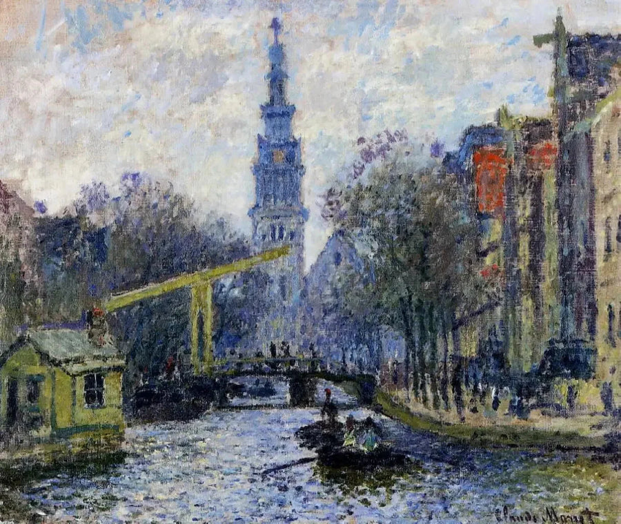 Canale ad Amsterdam W308 - Claude Monet