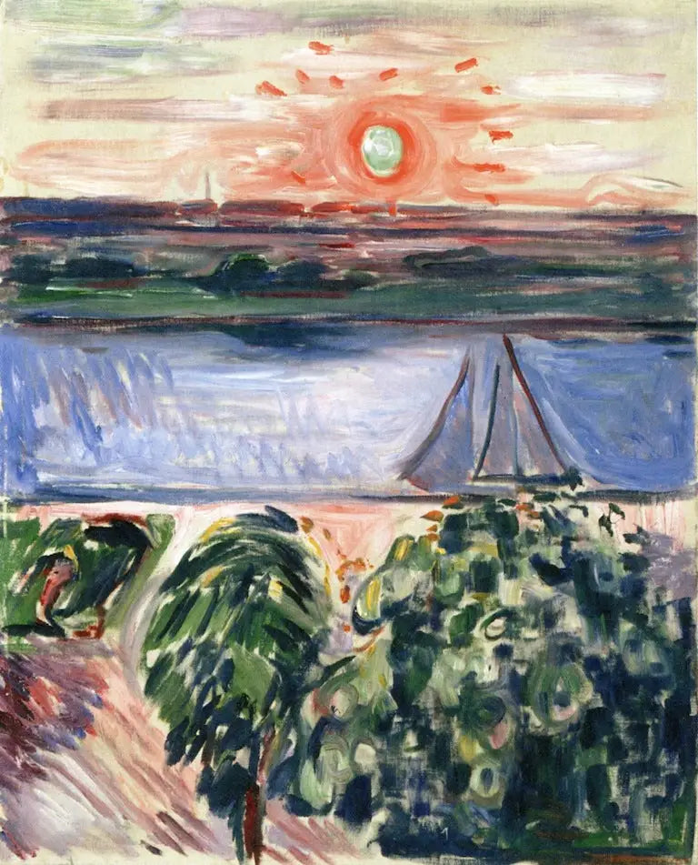 canale al sole calante - Edvard Munch