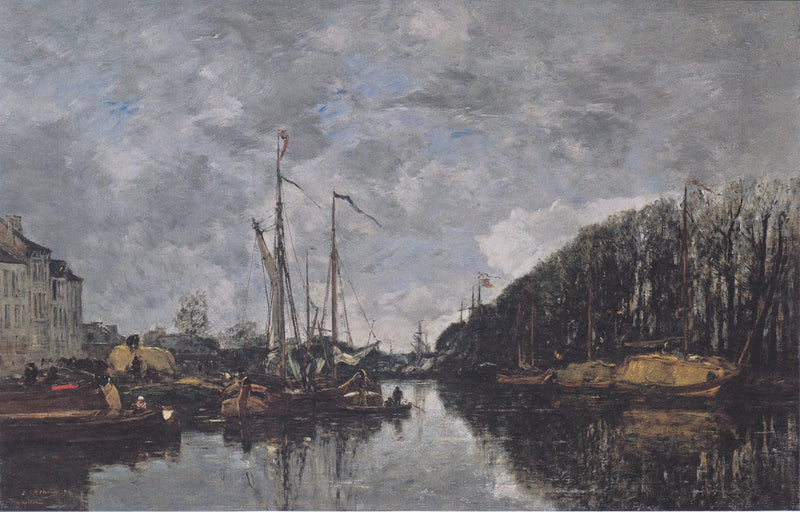 Canale dell'Allée-Verte, Bruxelles - Eugène Boudin