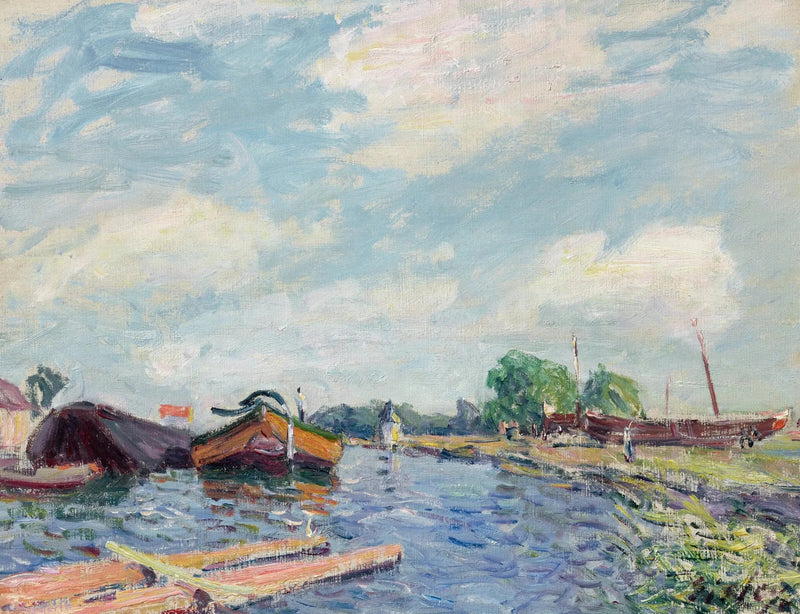 Canale del Loing a Saint-Mammès - Alfred Sisley