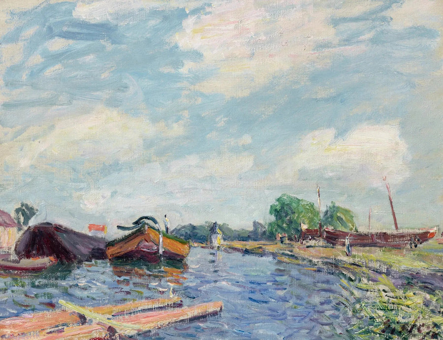 Canale del Loing a Saint-Mammès - Alfred Sisley