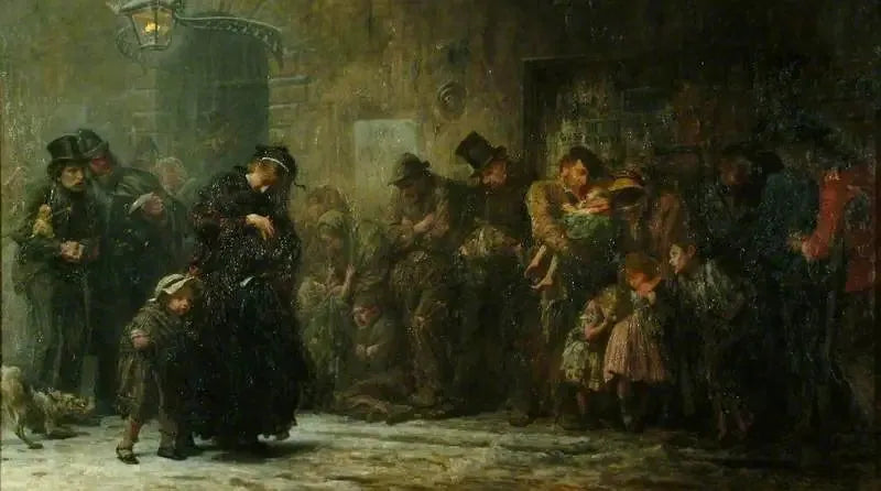 Candidati all'ammissione in un servizio di assistenza occasionale - Luke Fildes
