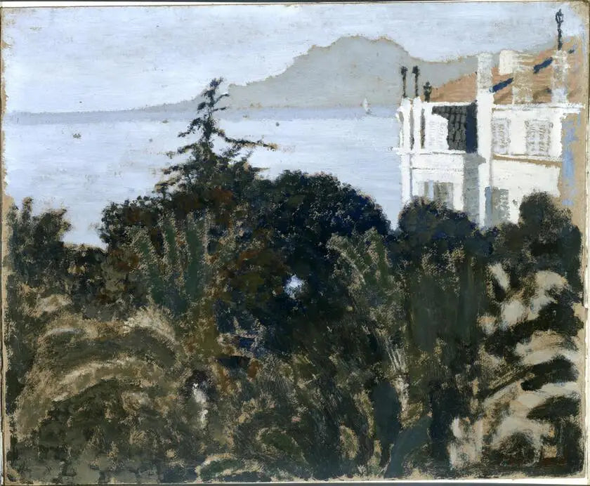 Cannes, jardin au bord de la Méditerranée - Édouard Vuillard image 1 reproduction artisanale de tableau