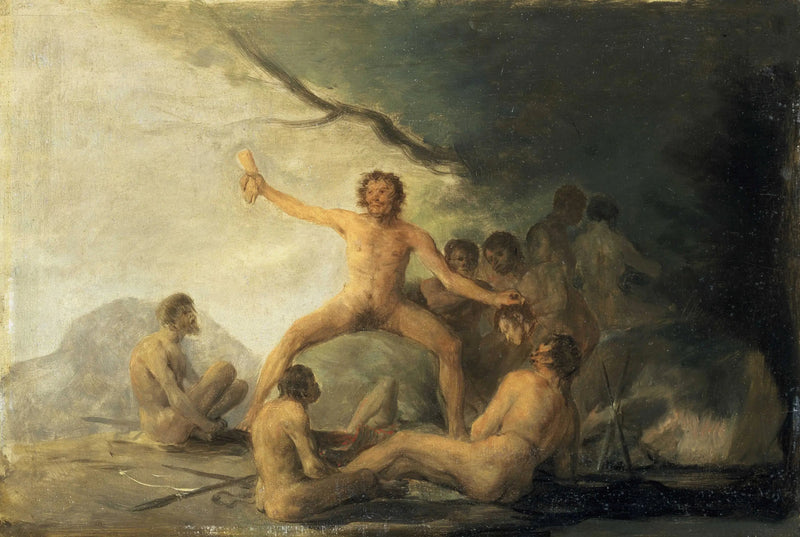 Cannibali che contemplano resti umani - Francisco de Goya