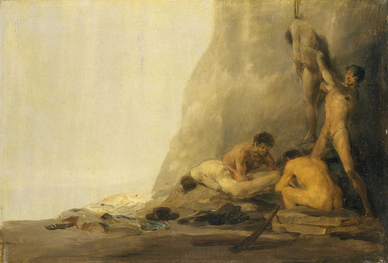 Cannibali che preparano le loro vittime - Francisco de Goya