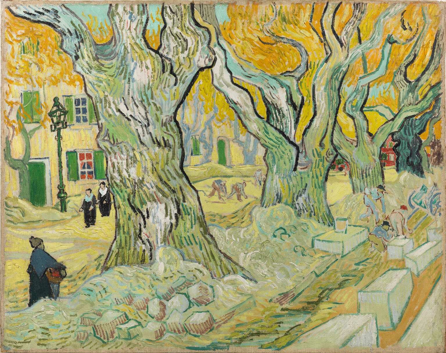 Les Cantonniers à Saint-Rémy F658 de Vincent van Gogh, The Phillips Collection