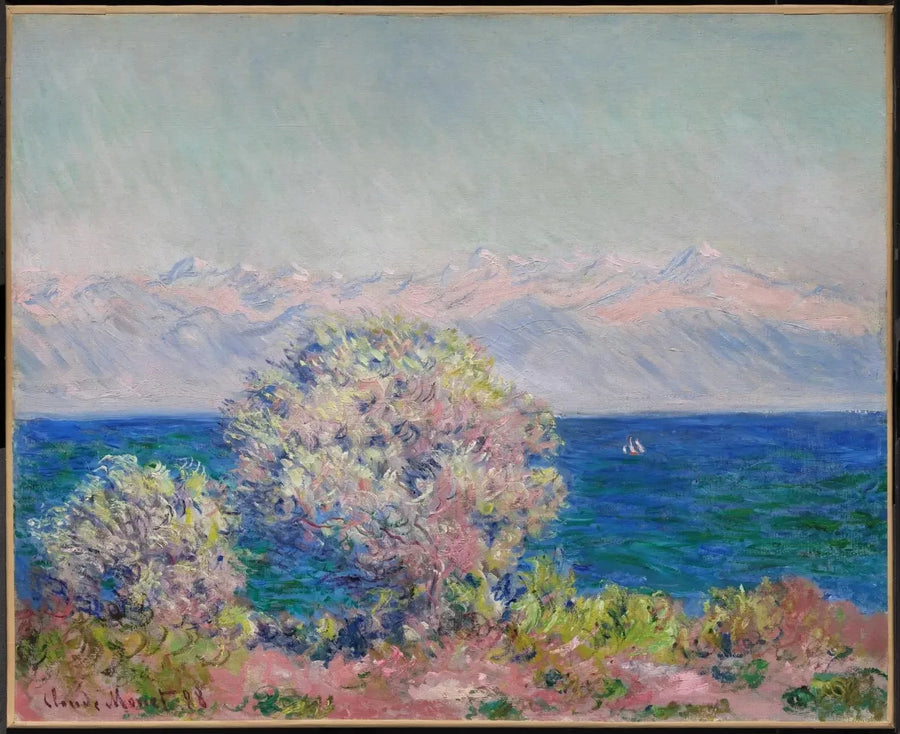 A Cap d'Antibes, con vento di maestrale W1176 - Claude Monet