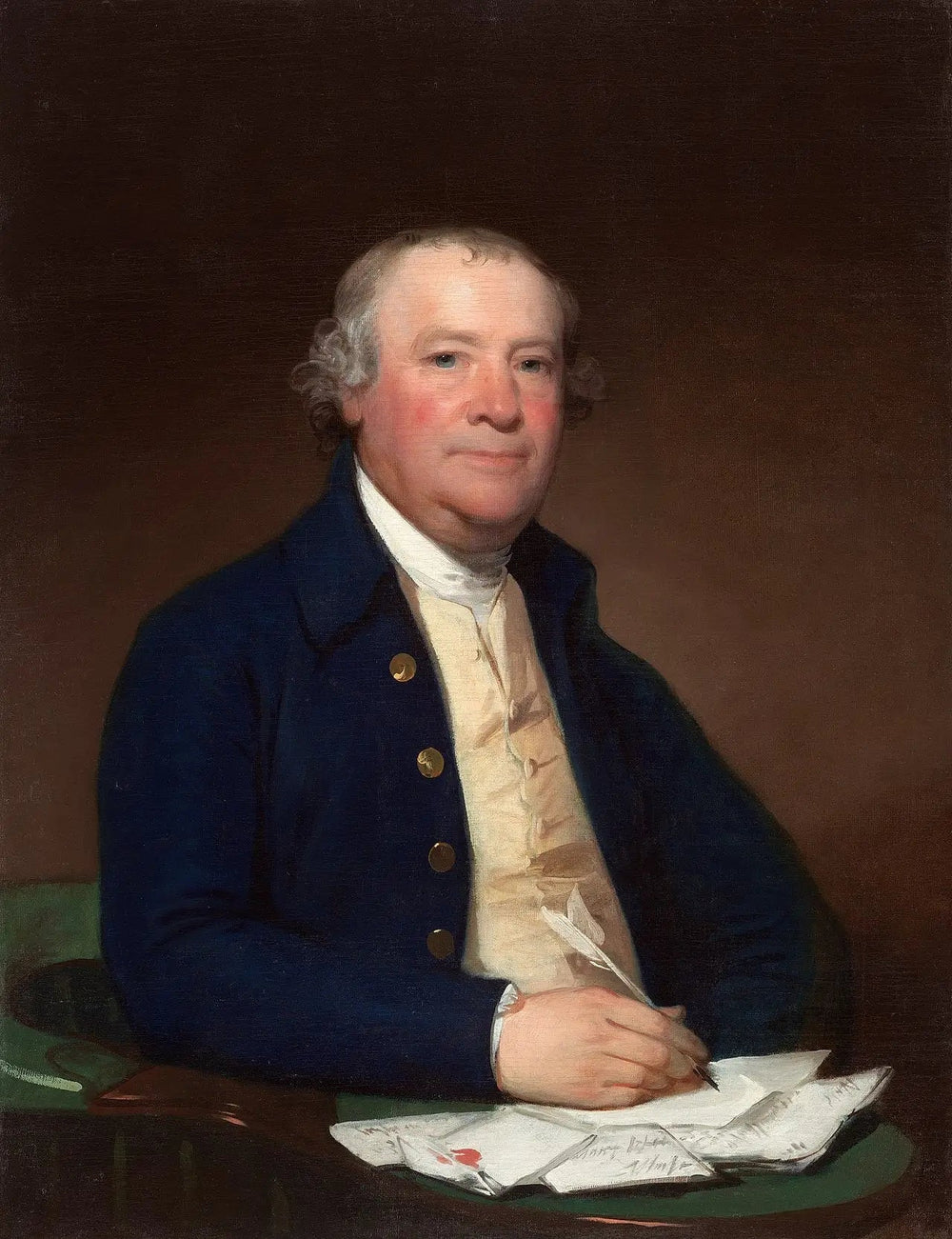 Capitaine Joseph Anthony - Gilbert Stuart image 1 reproduction de peinture à l’huile