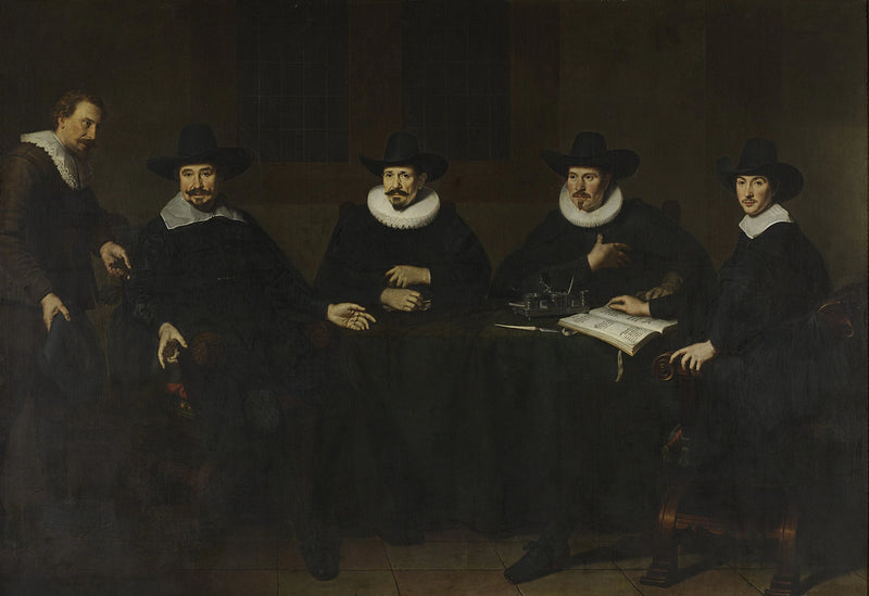 Les capitaines du Saainering à Amsterdam, 1643 - Dirck van Santvoort