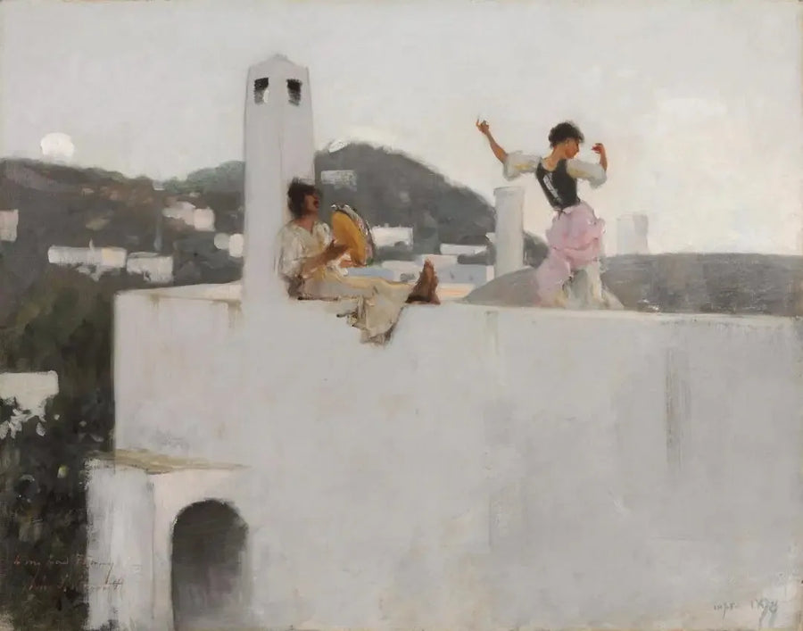 Capri Girl su un tetto - John Singer Sargent