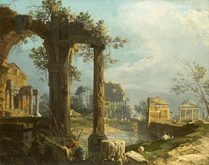 Capriccio con rovine - Canaletto