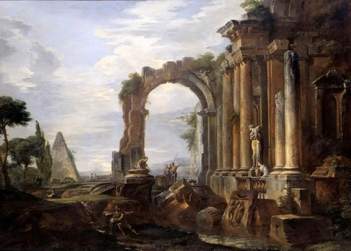 Capriccio des ruines classiques - Giovanni Paolo Panini - Alpha Reproduction