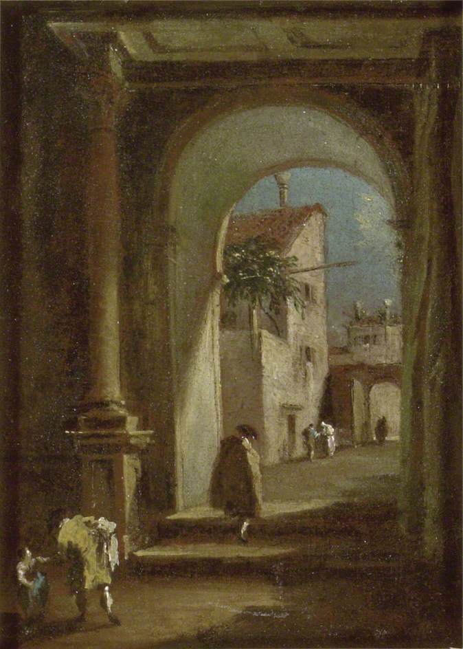 Capriccio : Un arco - Francesco Guardi
