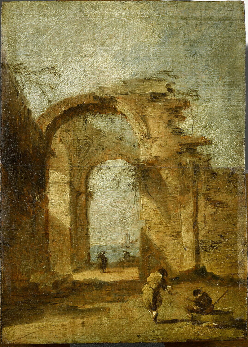 Caprice con un arco in rovina - Francesco Guardi
