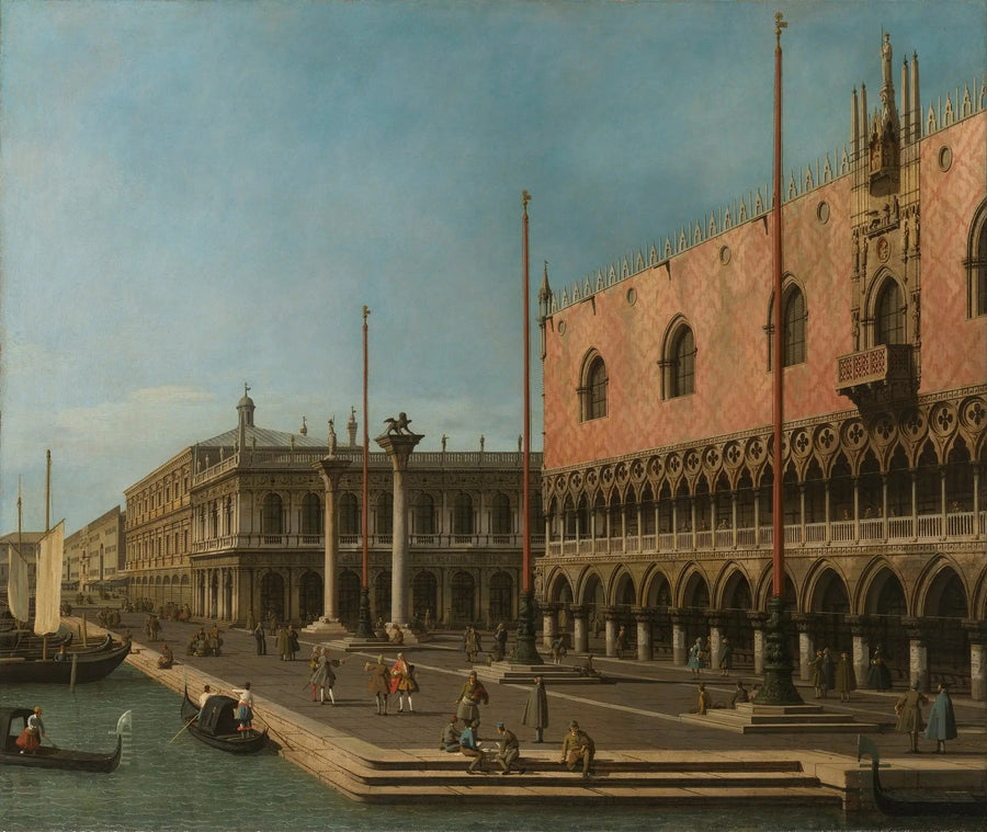 Caprice del Molo e del palazzo del Doge - Canaletto