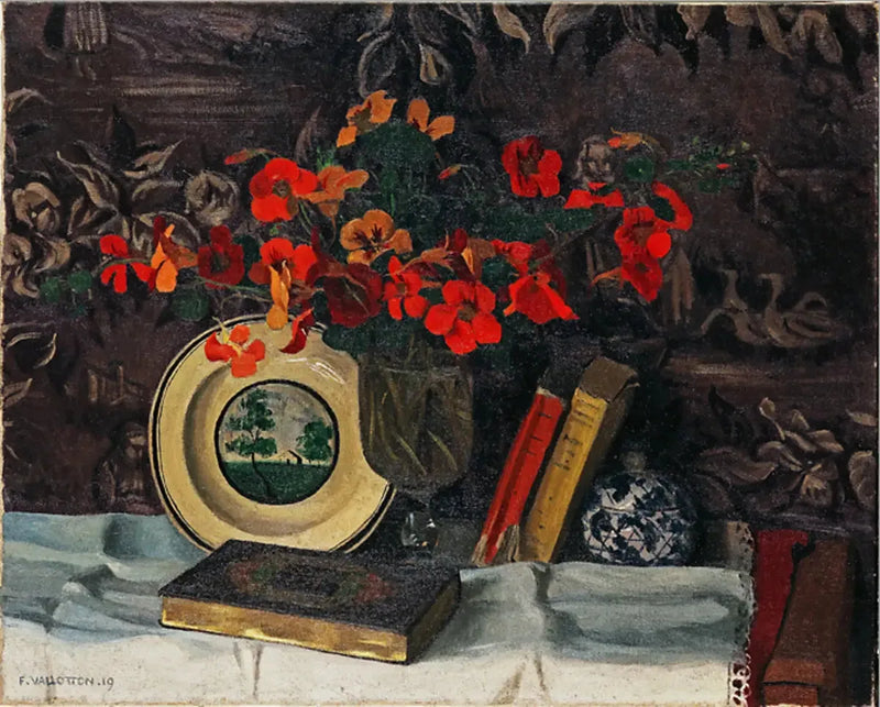 Capucines, sfondo viola - Félix Vallotton