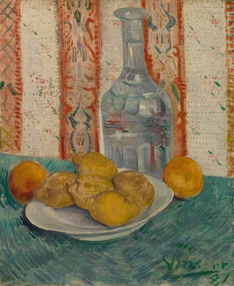 Caraffa e piatto con agrumi - Vincent van Gogh
