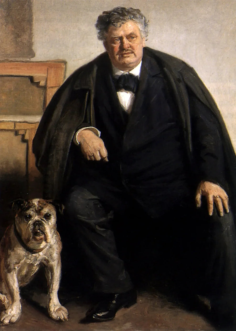 Carl Locher con il suo cane Tiger - Michael Peter Ancher