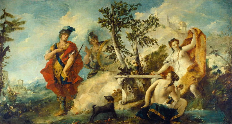 Carlo e Ubaldo resistenti agli incantesimi delle ninfe di Armida