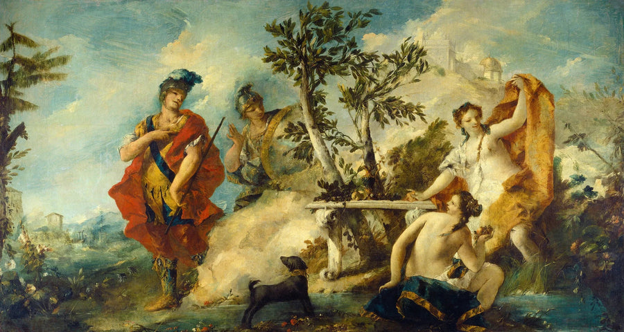Carlo e Ubaldo resistenti agli incantesimi delle ninfe di Armida