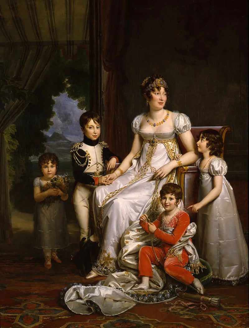 Caroline, regina di Napoli e i suoi figli - François Gérard