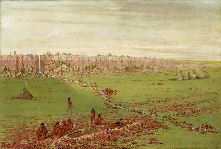 Carriera di Pipestone sul Coteau des Prairies - George Catlin