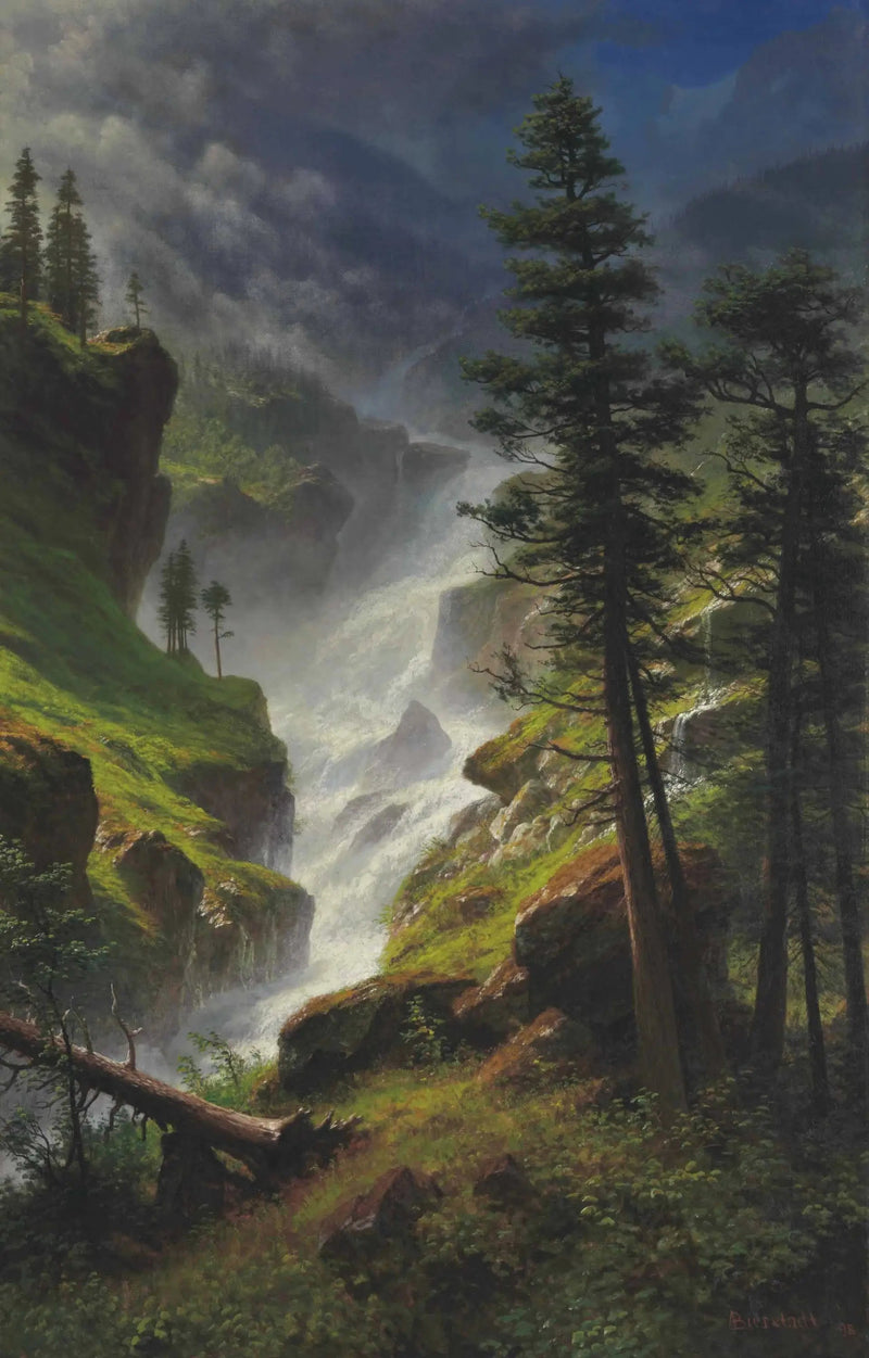 Cascata delle Montagne Rocciose - Albert Bierstadt