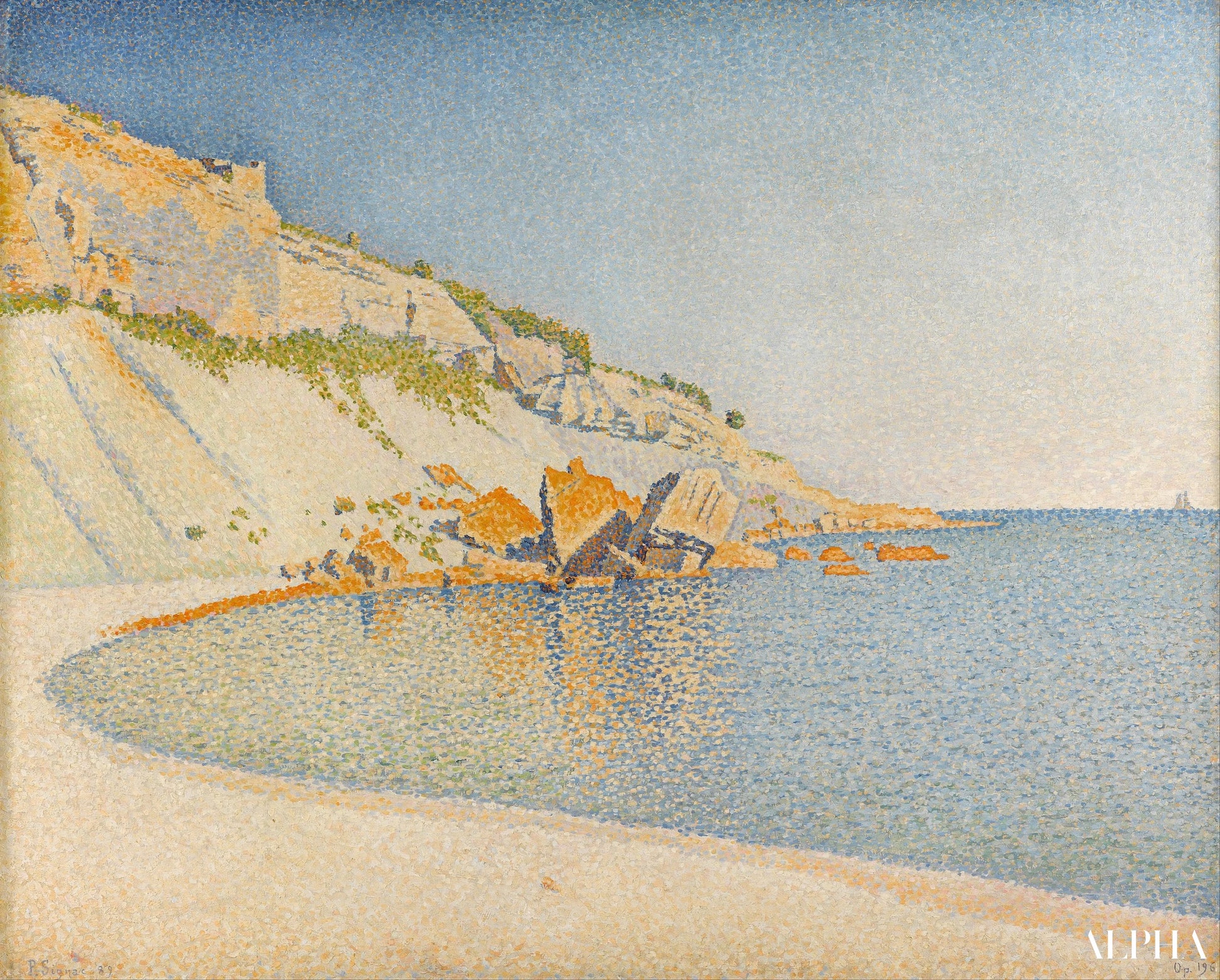 Cassis, Cap Lombard, Opus 196 - Paul Signac - Riproduzioni di quadri e dipinti di alta gamma