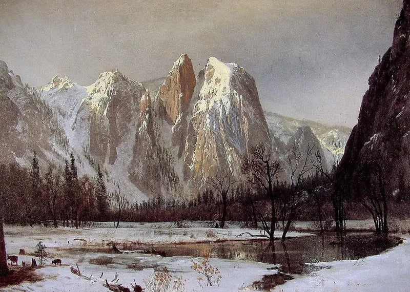 Cathedral Rock, valle di Yosemite, California - Albert Bierstadt