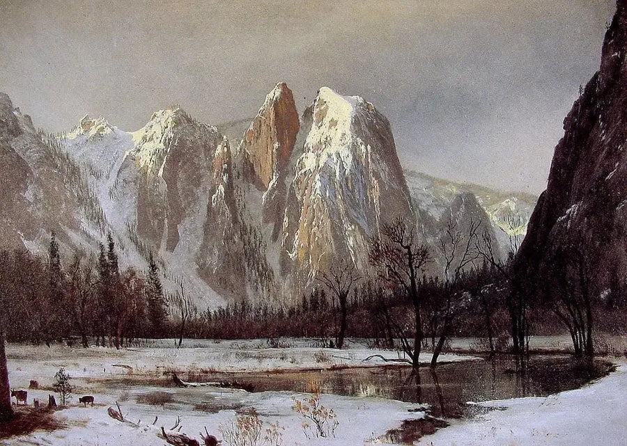 Cathedral Rock, valle di Yosemite, California - Albert Bierstadt