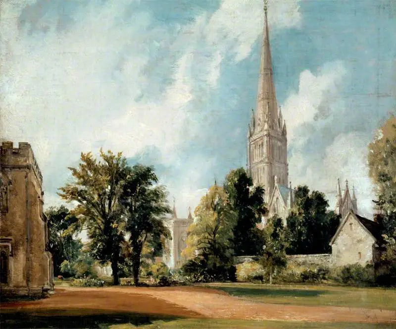 Cattedrale di Salisbury dalla recinzione - John Constable