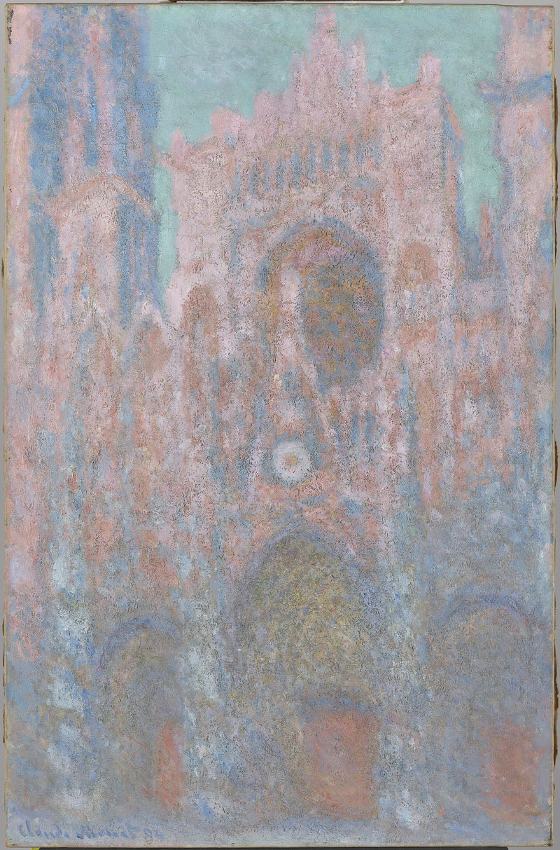 Cattedrale di Rouen, sole al tramonto W1323 - Claude Monet
