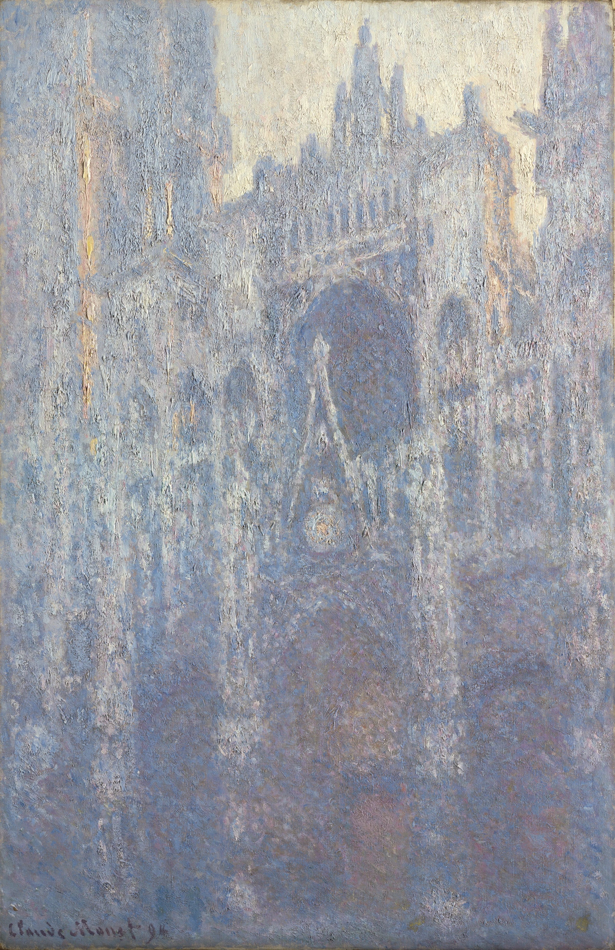 Le Portail de la cathédrale de Rouen, effet du matin de Claude Monet, 1894 – Getty Museum 2001.33, Wildenstein 1354