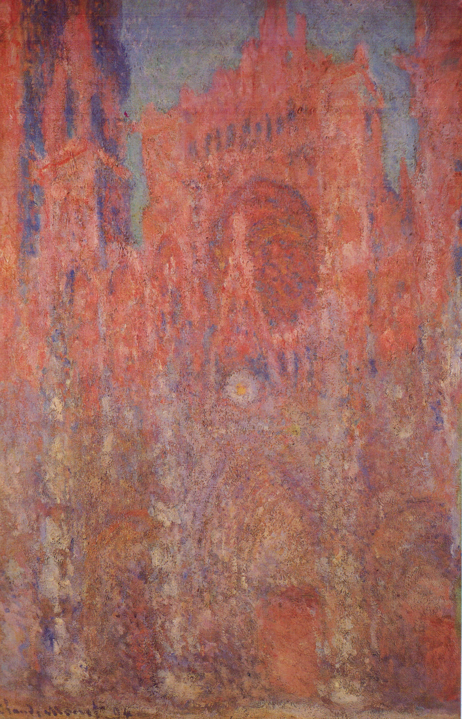 Cattedrale di Rouen, portale W1328 - Claude Monet