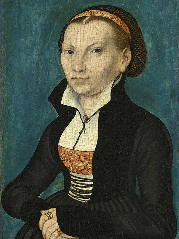 Catherine de Bora, a metà busto, rivolta a destra - Lucas Cranach il Vecchio