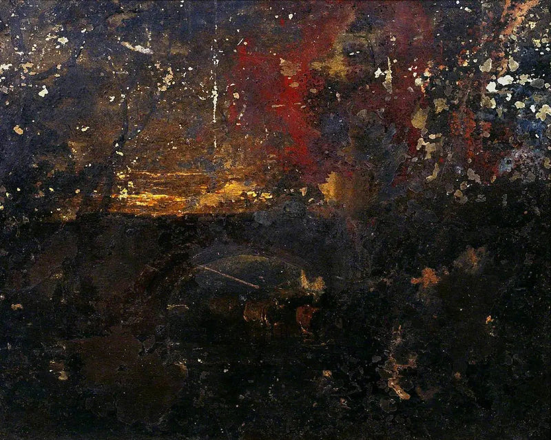 Bovini in un Ruscello sotto un Ponte - J. M. W. Turner