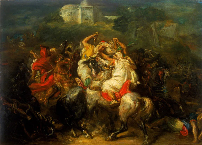 Cavalieri arabi in battaglia - Théodore Chassériau