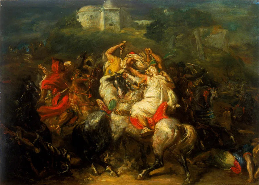 Cavalieri arabi in battaglia - Théodore Chassériau