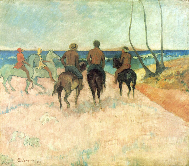 Cavalieri sulla spiaggia (I) - Paul Gauguin