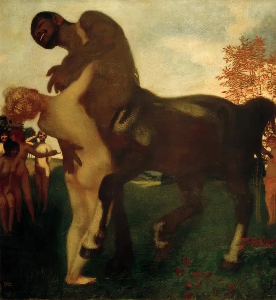 Centaura e Ninfa - Franz Von Stuck