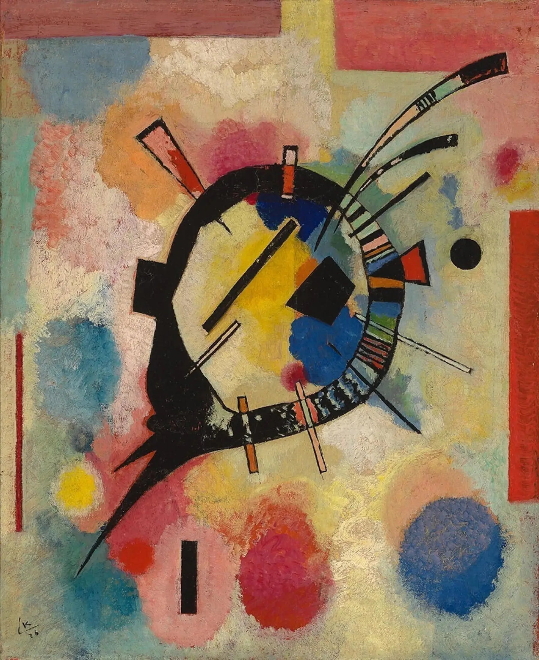 Centre jaune - Vassily Kandinsky image 1 reproduction artisanale de tableau
