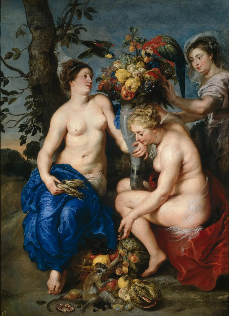 Cérès e due ninfe - Peter Paul Rubens