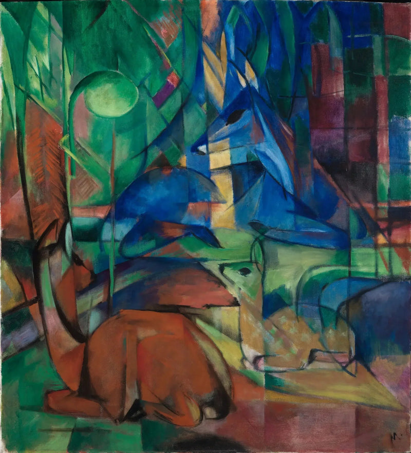 Cervo nella foresta II - Franz Marc