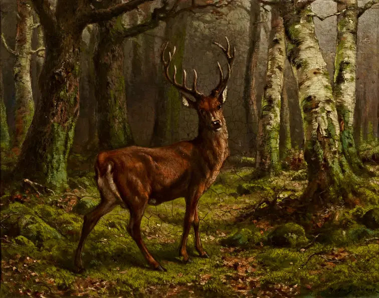 Cervo nei boschi - Rosa Bonheur