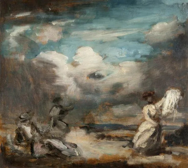 Cerfs-volants volants (Croquis pour la décoration de Bourton House) - Philip Wilson Steer image 1 copie de tableau peinte à la main