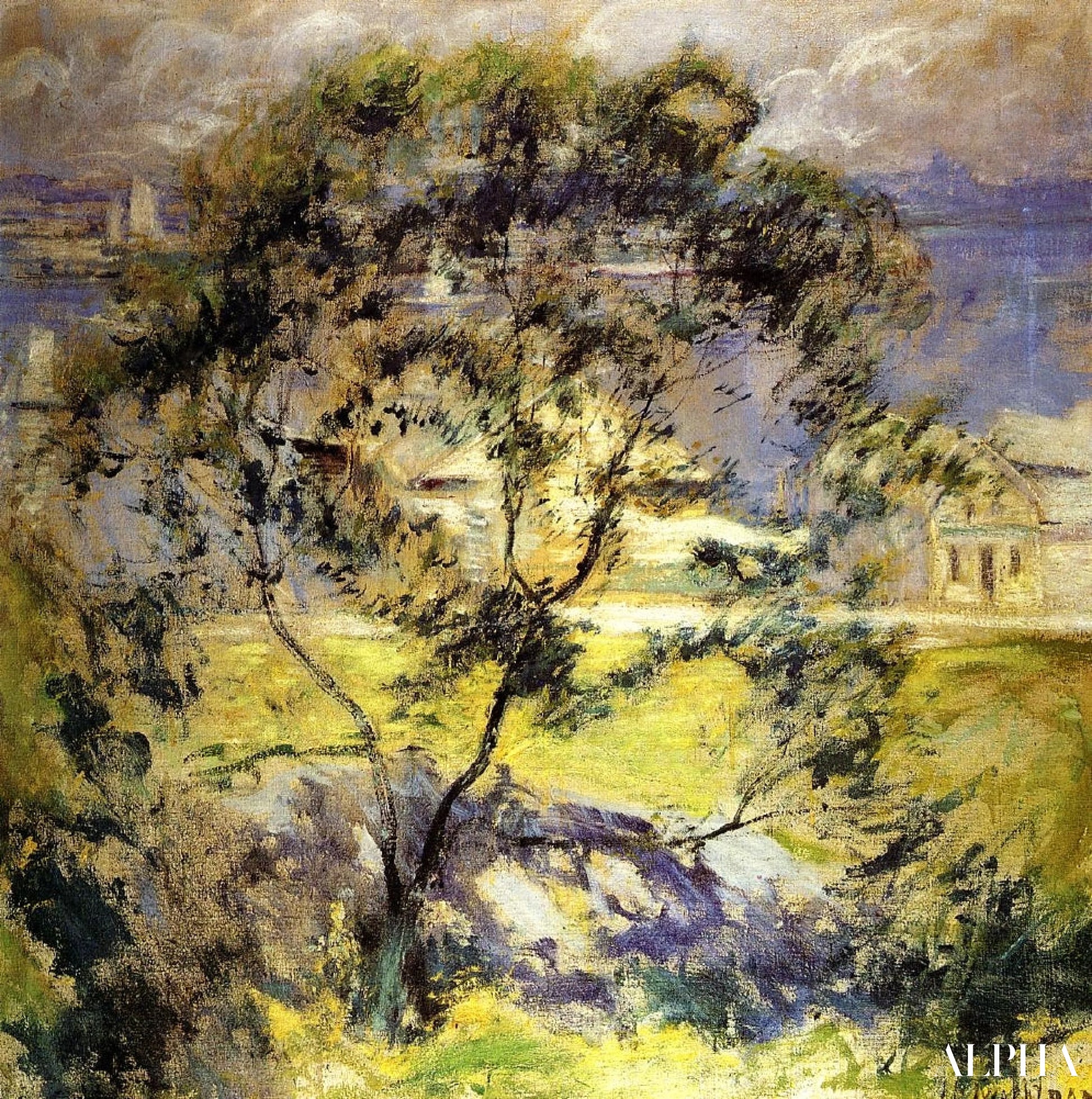 Ciliegio selvatico - John Henry Twachtman - Riproduzioni di quadri e dipinti di alta gamma
