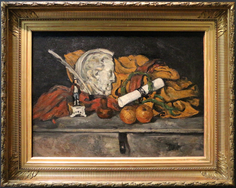 Gli Accessori di Cézanne. Natura morta con medaglione di Philippe Solari - Paul Cézanne