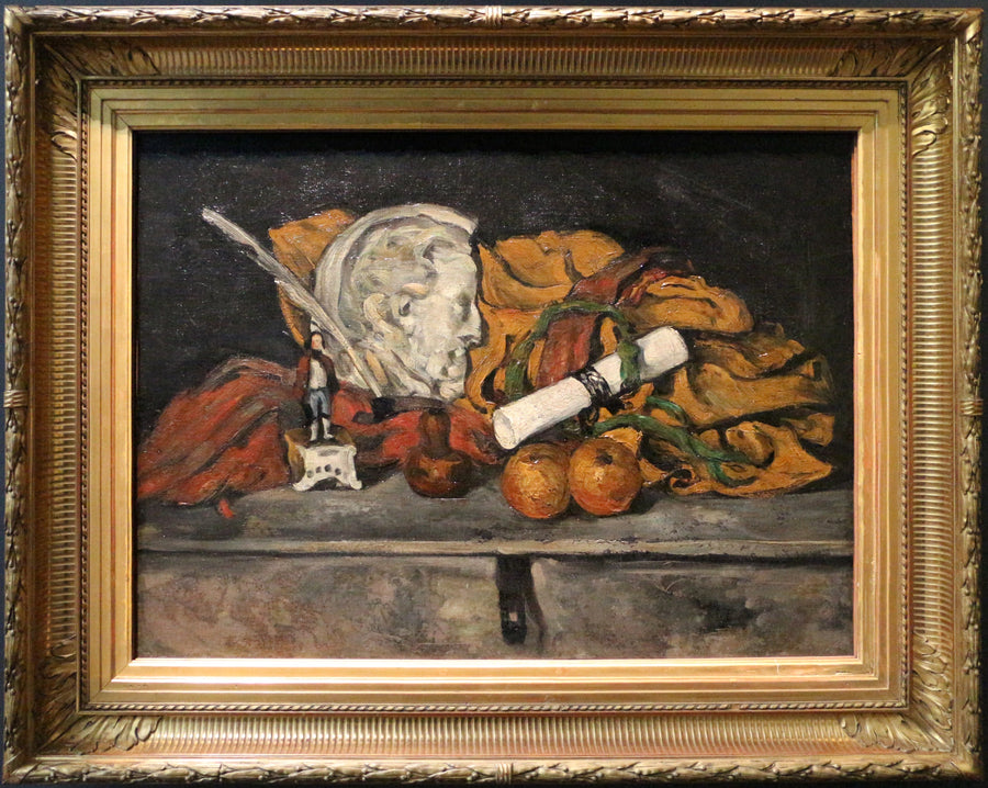 Gli Accessori di Cézanne. Natura morta con medaglione di Philippe Solari - Paul Cézanne