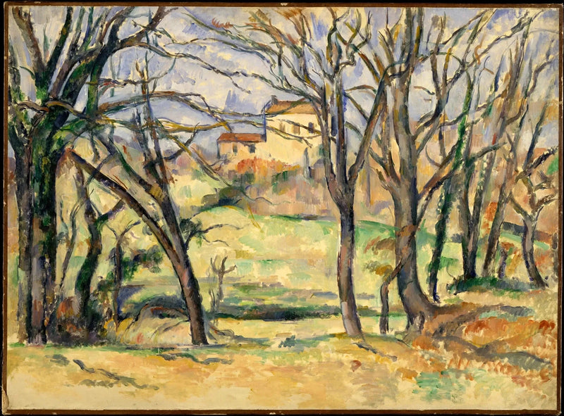 Alberi e case nel luogo detto 